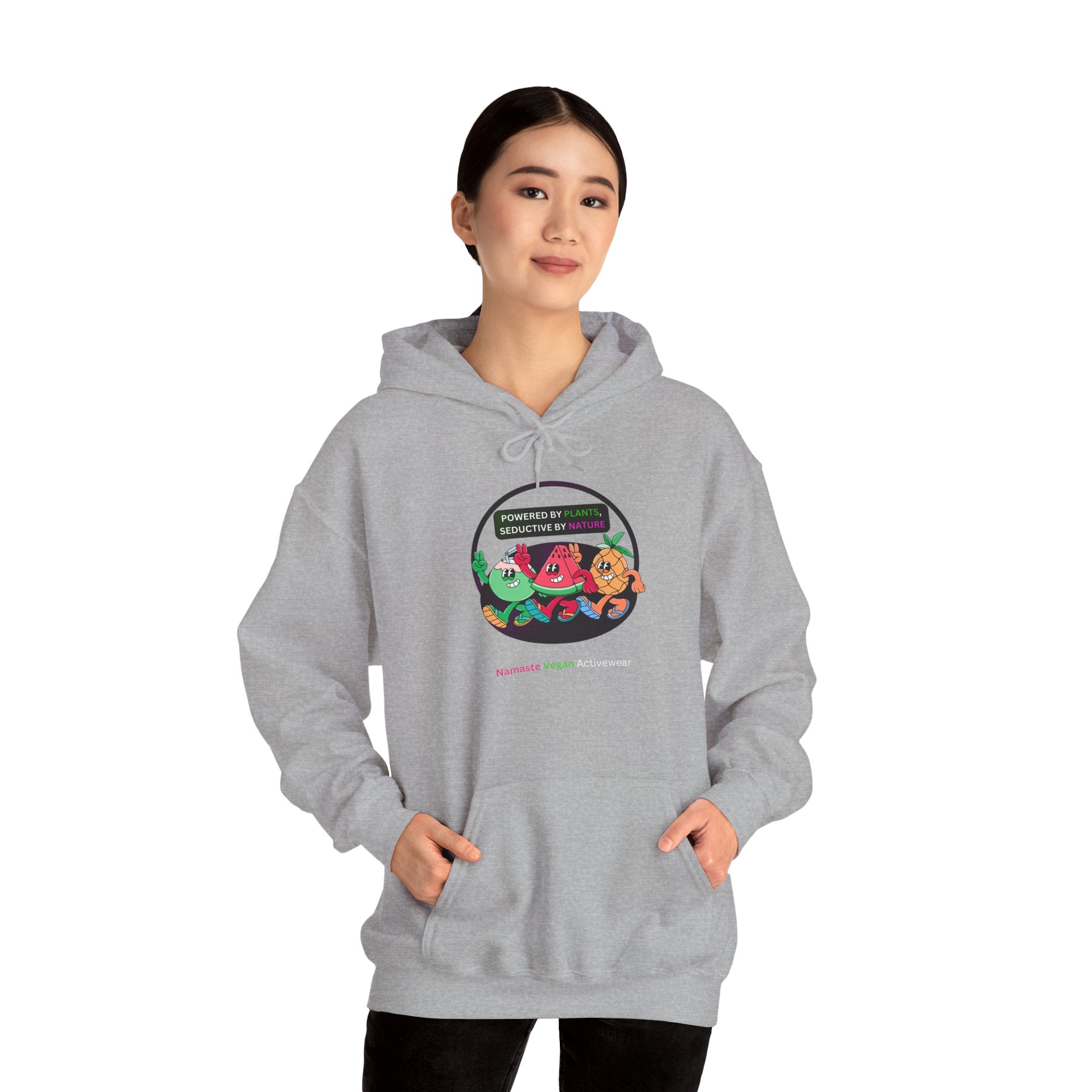 Vegan Kids Hoodie — 'So Cute, So Strong. Kids a Vegan.' Plant-Powered Children's Sweatshirt Printify