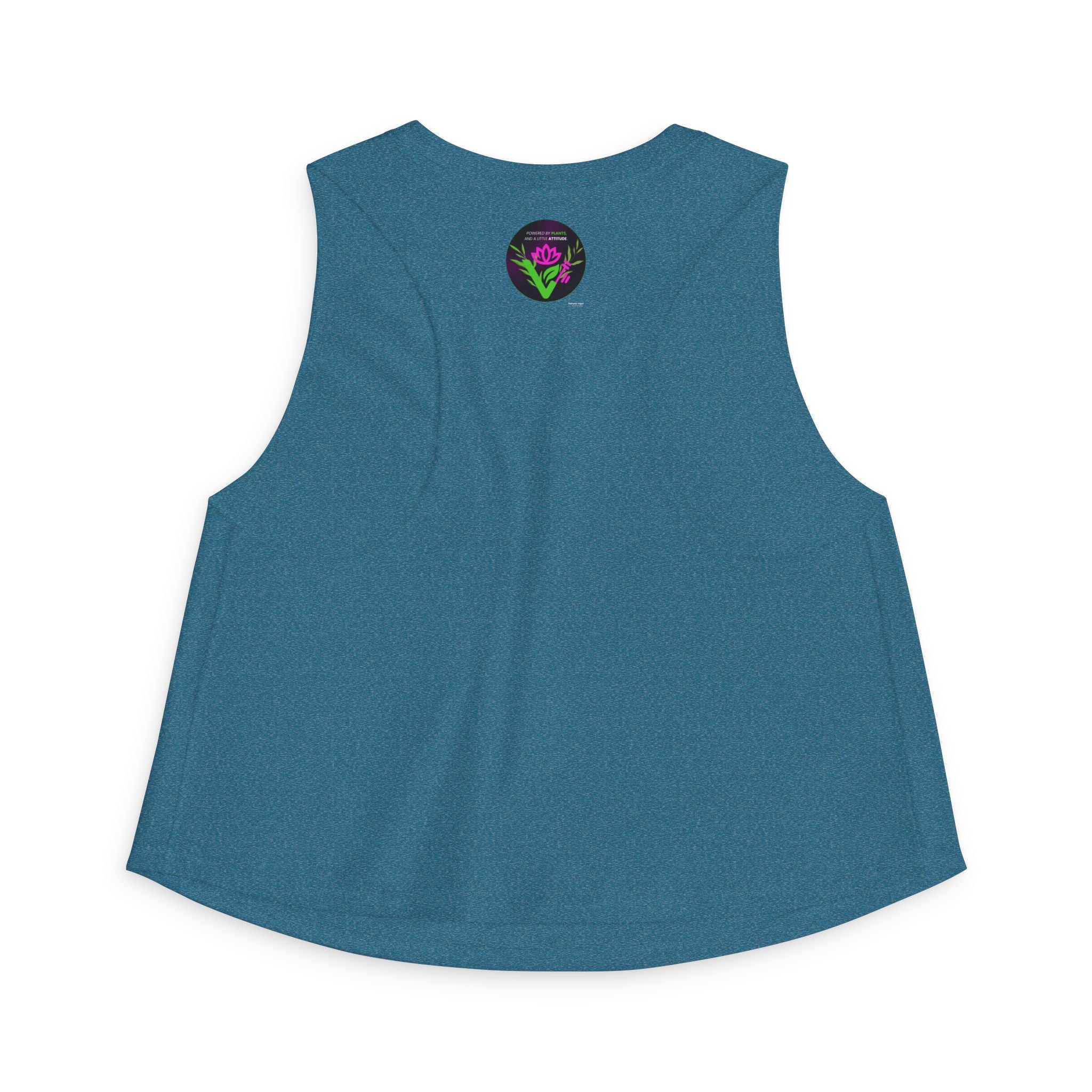 Vegan Lotus Crop Top — Funny "Mashed Potatoes" Plant-Based Graphic