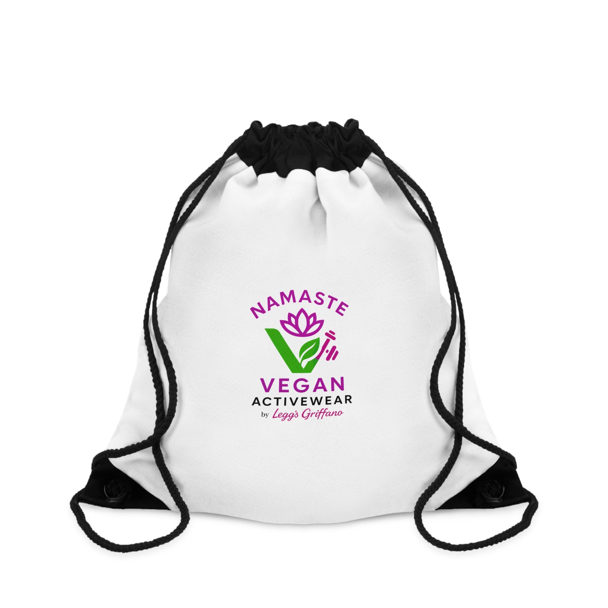 Vegan Namaste Drawstring Bag – Activewear Gym Tote Printify