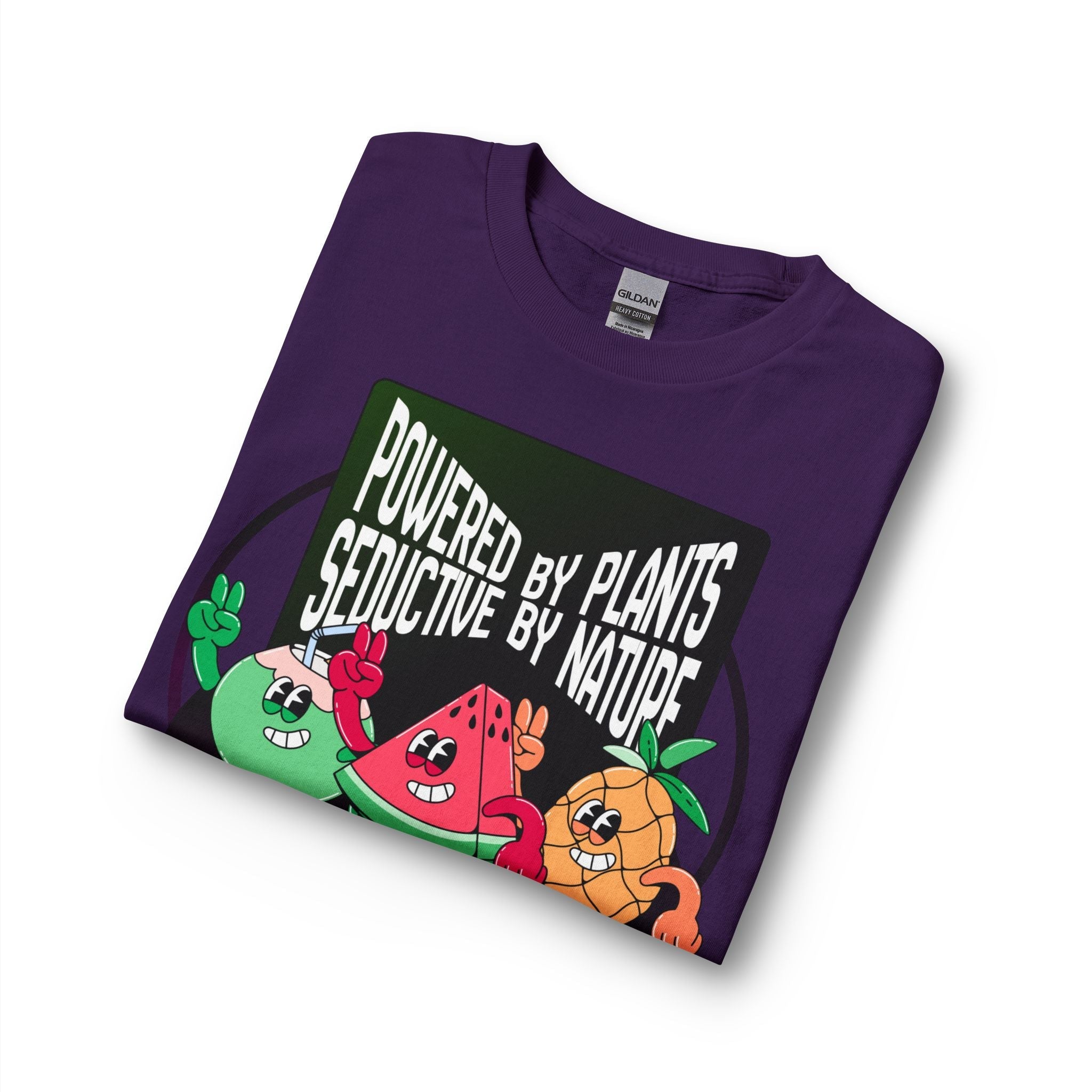 Plant-Powered Long Sleeve Tee — "Powered by Plants, Seductive by Nature" Printify