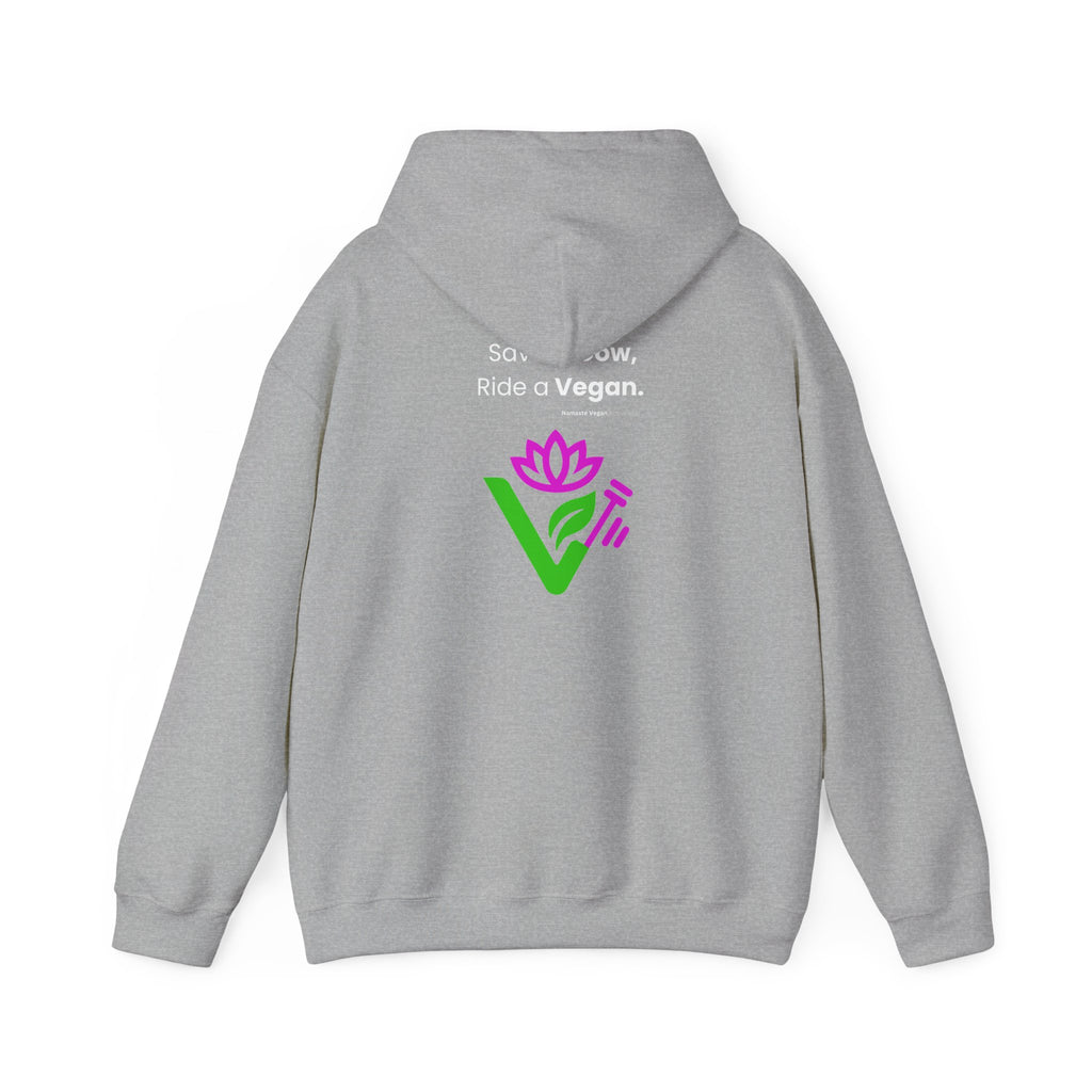 Vegan Kids Hoodie — 'So Cute, So Strong. Kids a Vegan.' Plant-Powered Children's Sweatshirt