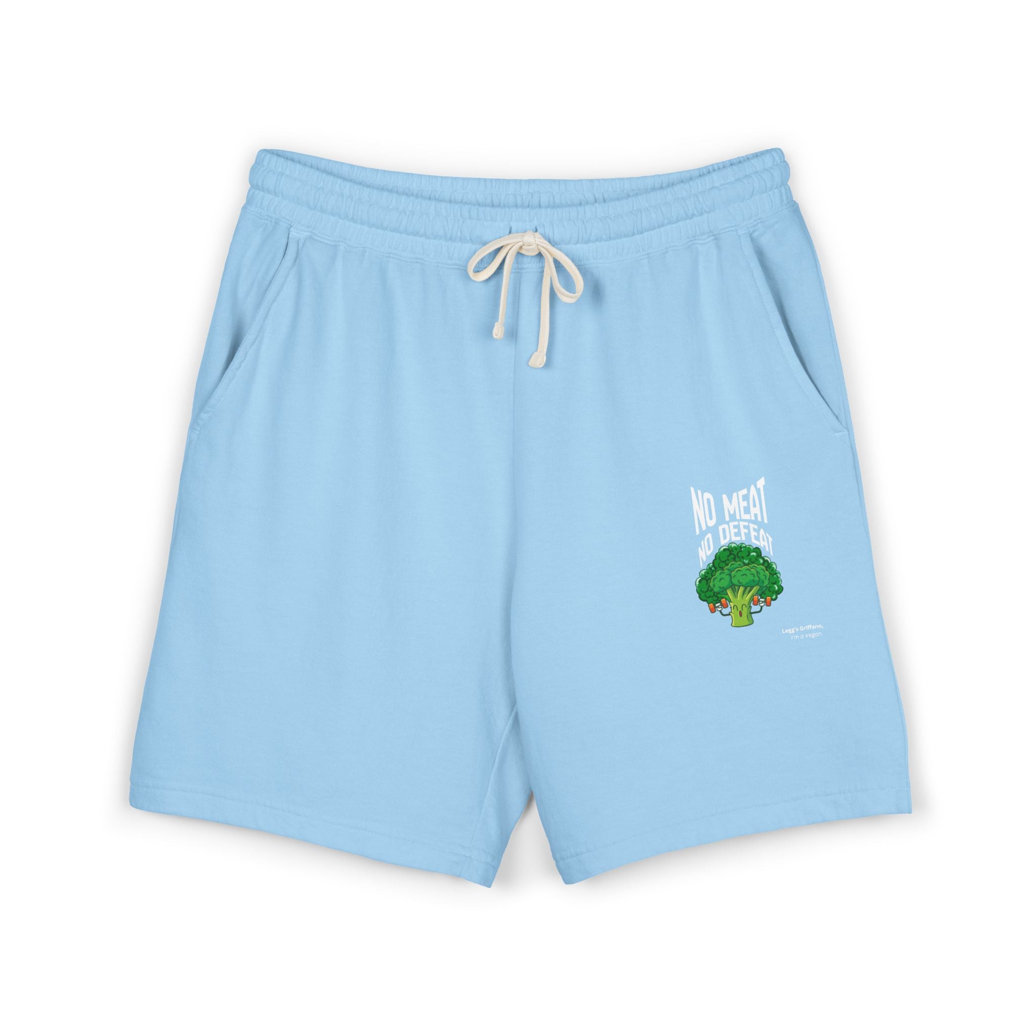 No Meat, No Problem Sweat Shorts — Vegan Tree Graphic Fleece Shorts Printify