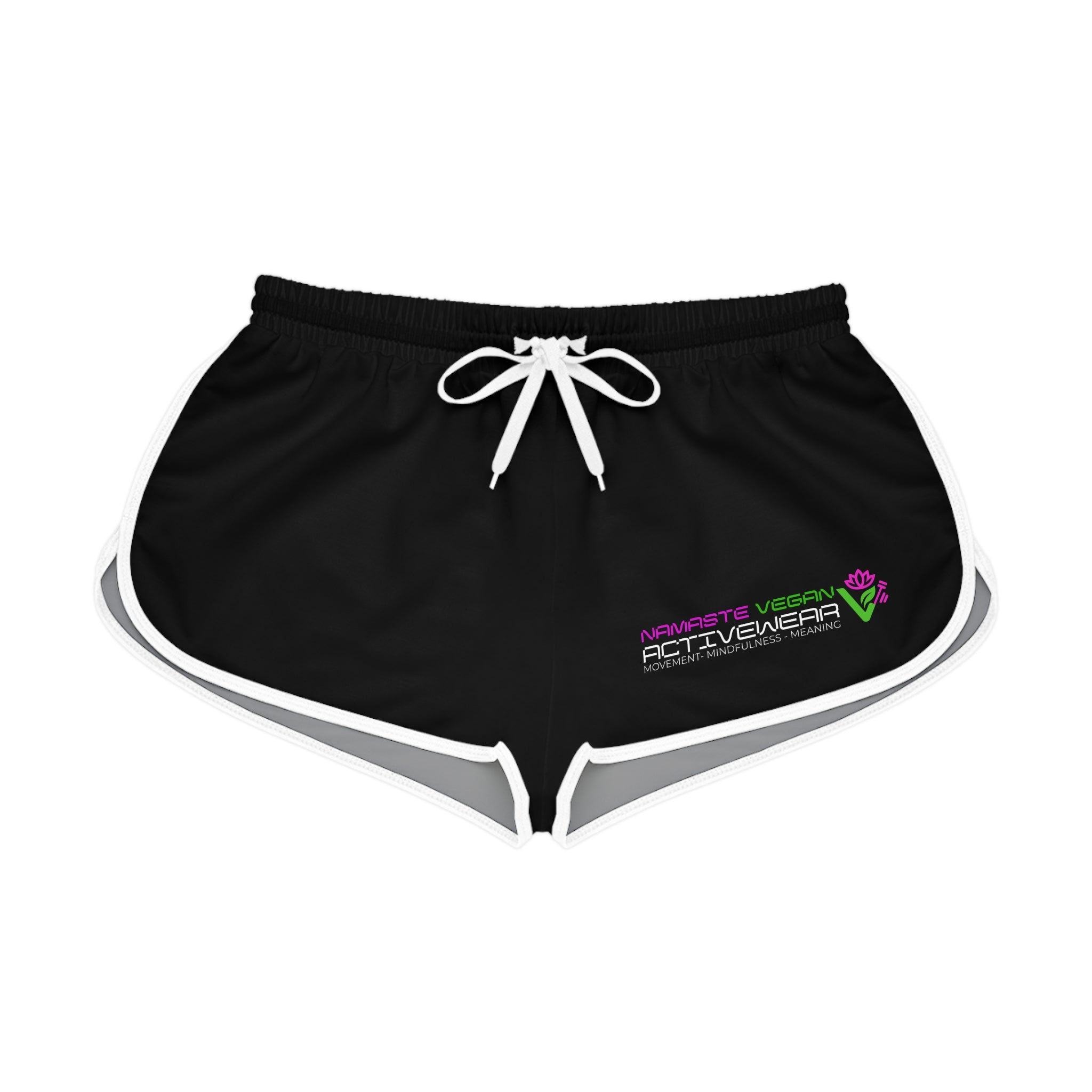 Activewear Women's Relaxed Shorts - Comfortable Green AOP Fitness Shorts Printify