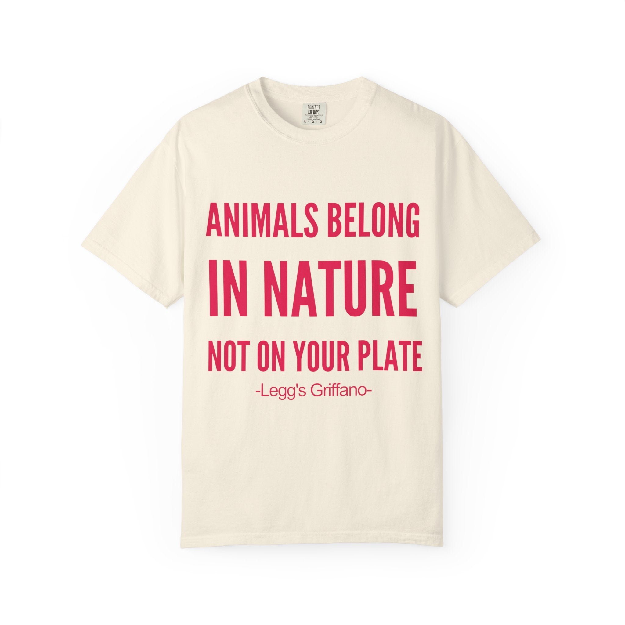 Animals Belong in Nature — Men's Vegan Tee Printify