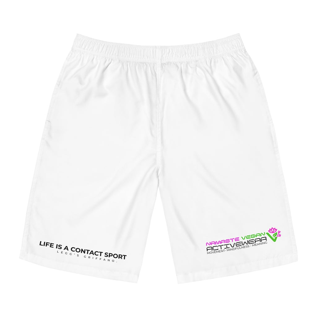 Namaste Vegan™ Men’s Board Shorts — 100% Vegan Quick-Dry Activewear