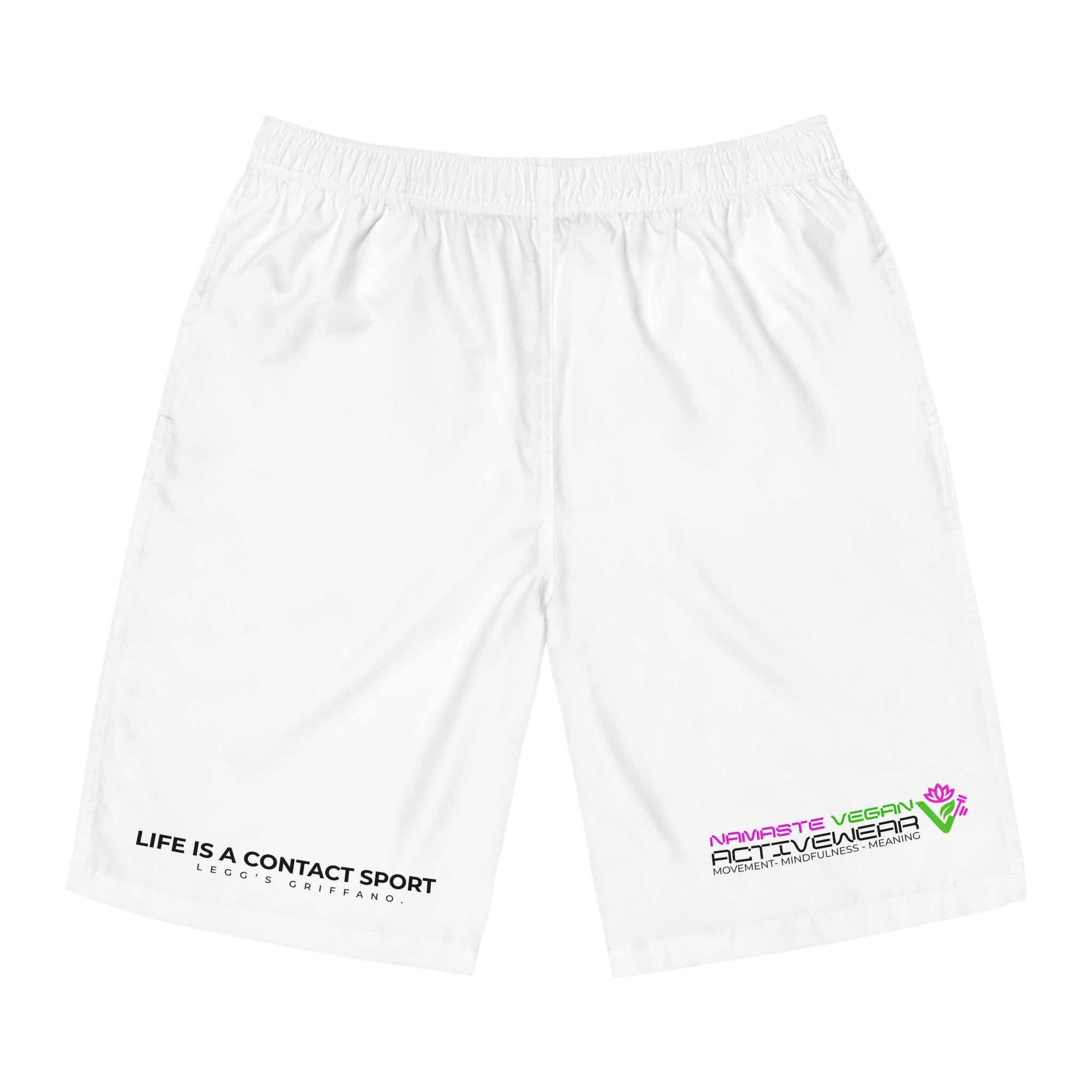 Namaste Vegan™ Men’s Board Shorts — 100% Vegan Quick-Dry Activewear