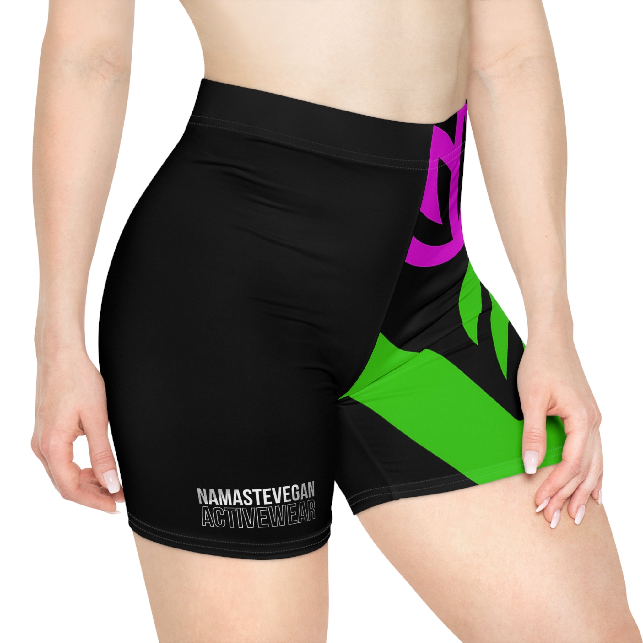 Stylish Women's Biker Shorts with Floral Design, Workout Leggings, Cycling Shorts, Yoga Pants, Activewear for Gym and Fitness Printify
