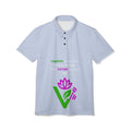 Veganism Is More Than A Diet Polo Shirt — Lotus V Logo Plant-Based Tee