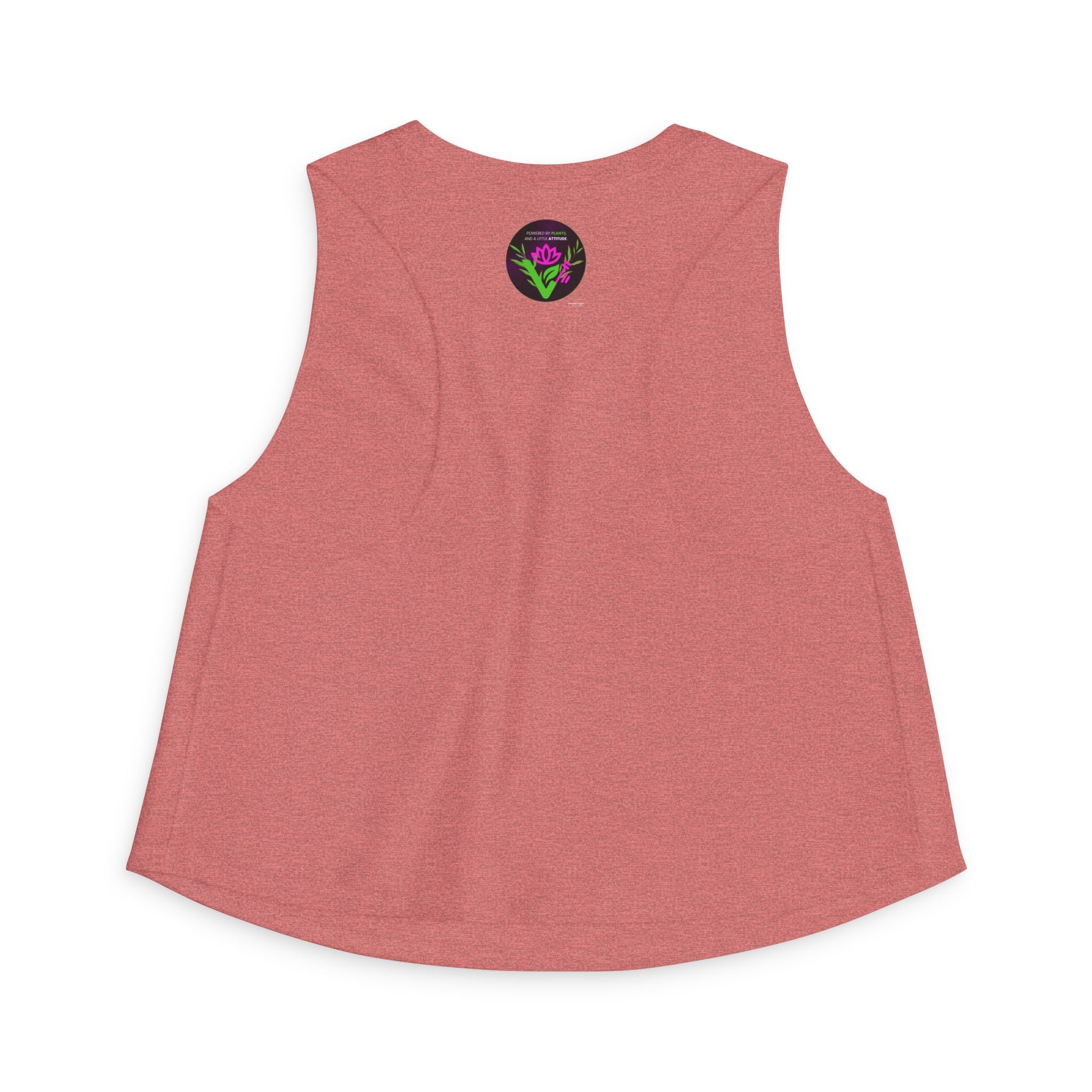 Vegan Lotus Crop Top — Funny "Mashed Potatoes" Plant-Based Graphic