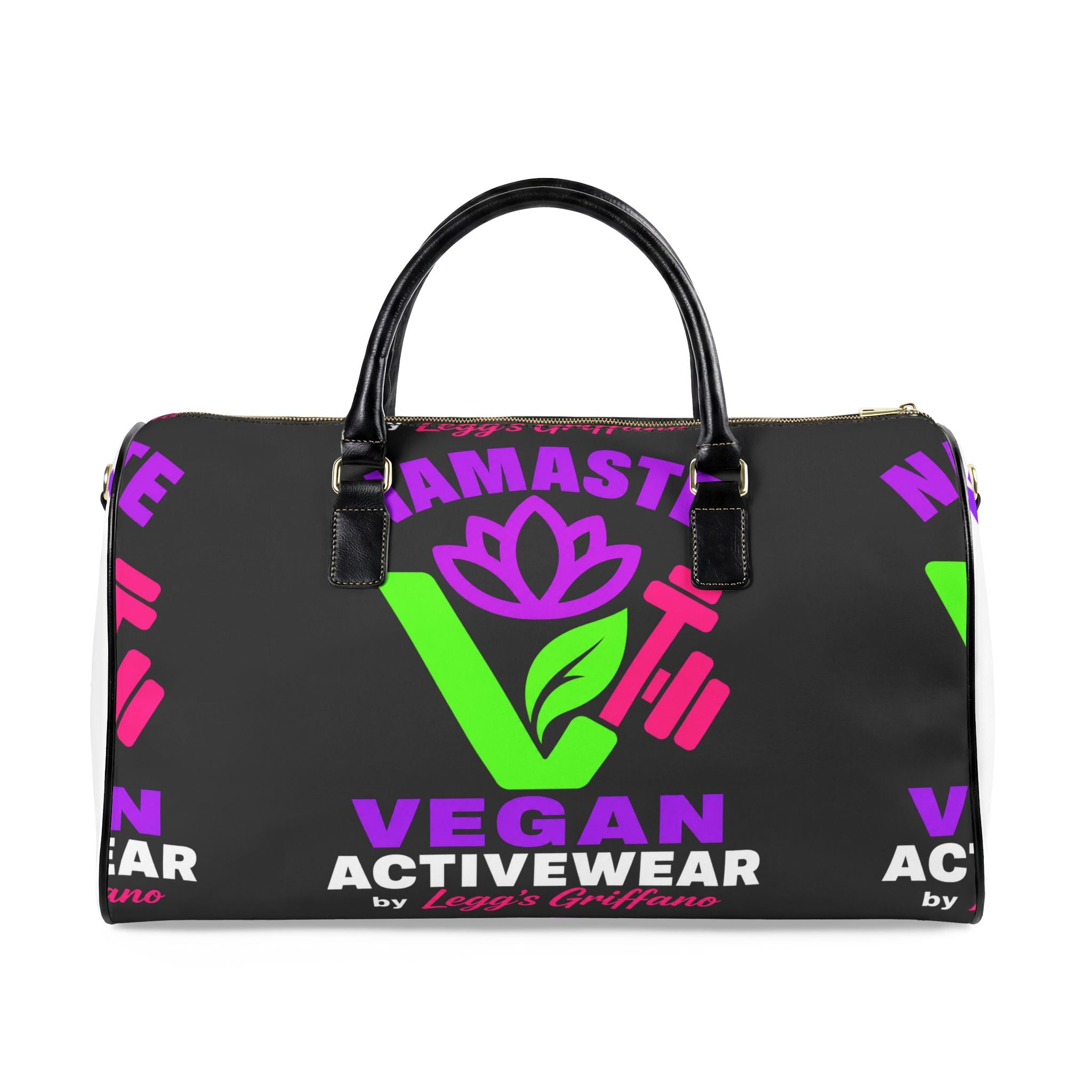 Faux Leather Travel Bag Printify