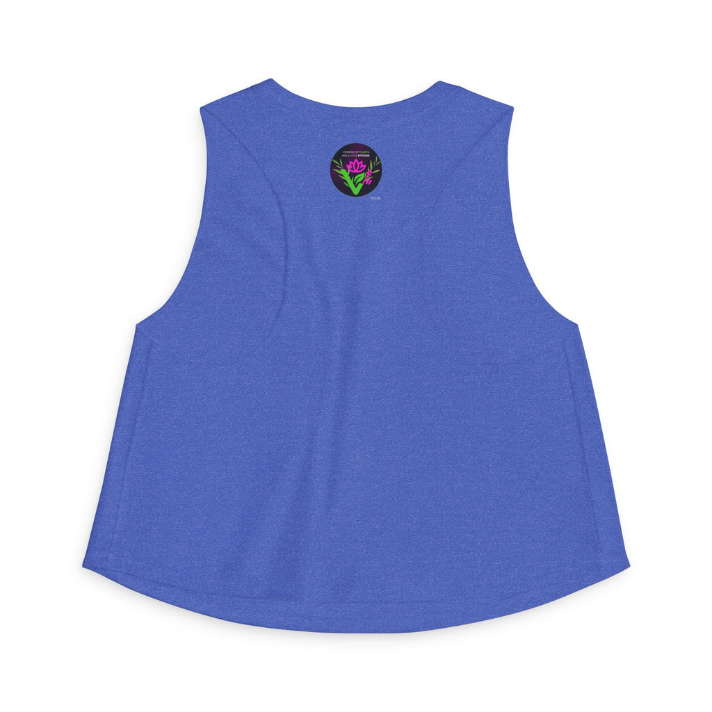 Vegan Lotus Crop Top — Funny "Mashed Potatoes" Plant-Based Graphic