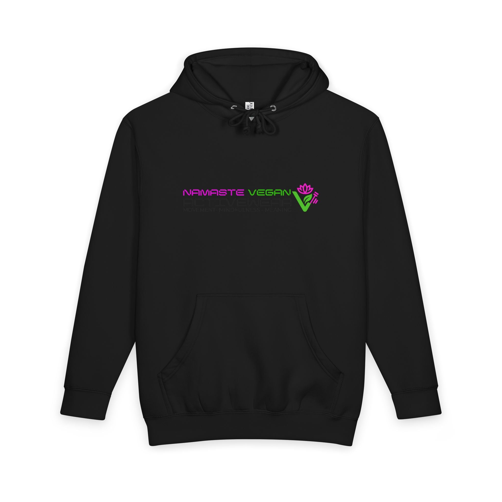 Namaste Vegan Activewear — "Be the Badass" Neon Streetwear Hoodie Printify