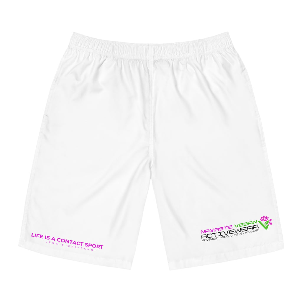 Namaste Vegan™ Men’s Board Shorts — 100% Vegan Quick-Dry Activewear