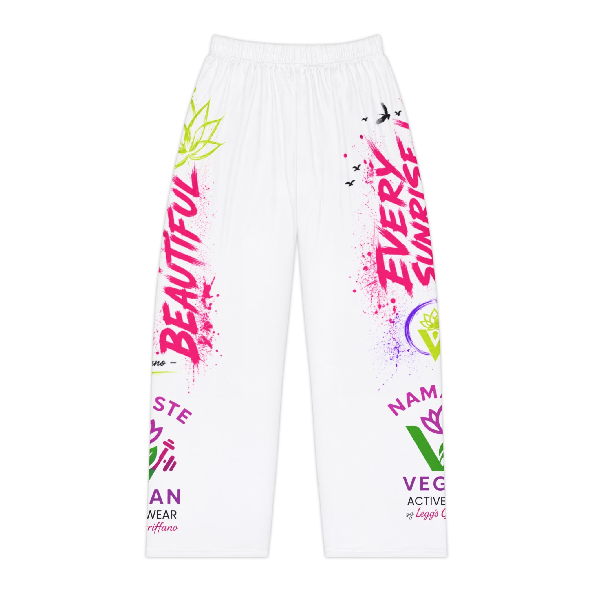 Empowering Graphic Pajama Pants — 'Beautiful Every Day / Stronger' Women's Lounge Pants