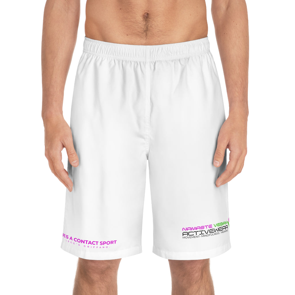 Namaste Vegan™ Men’s Board Shorts — 100% Vegan Quick-Dry Activewear