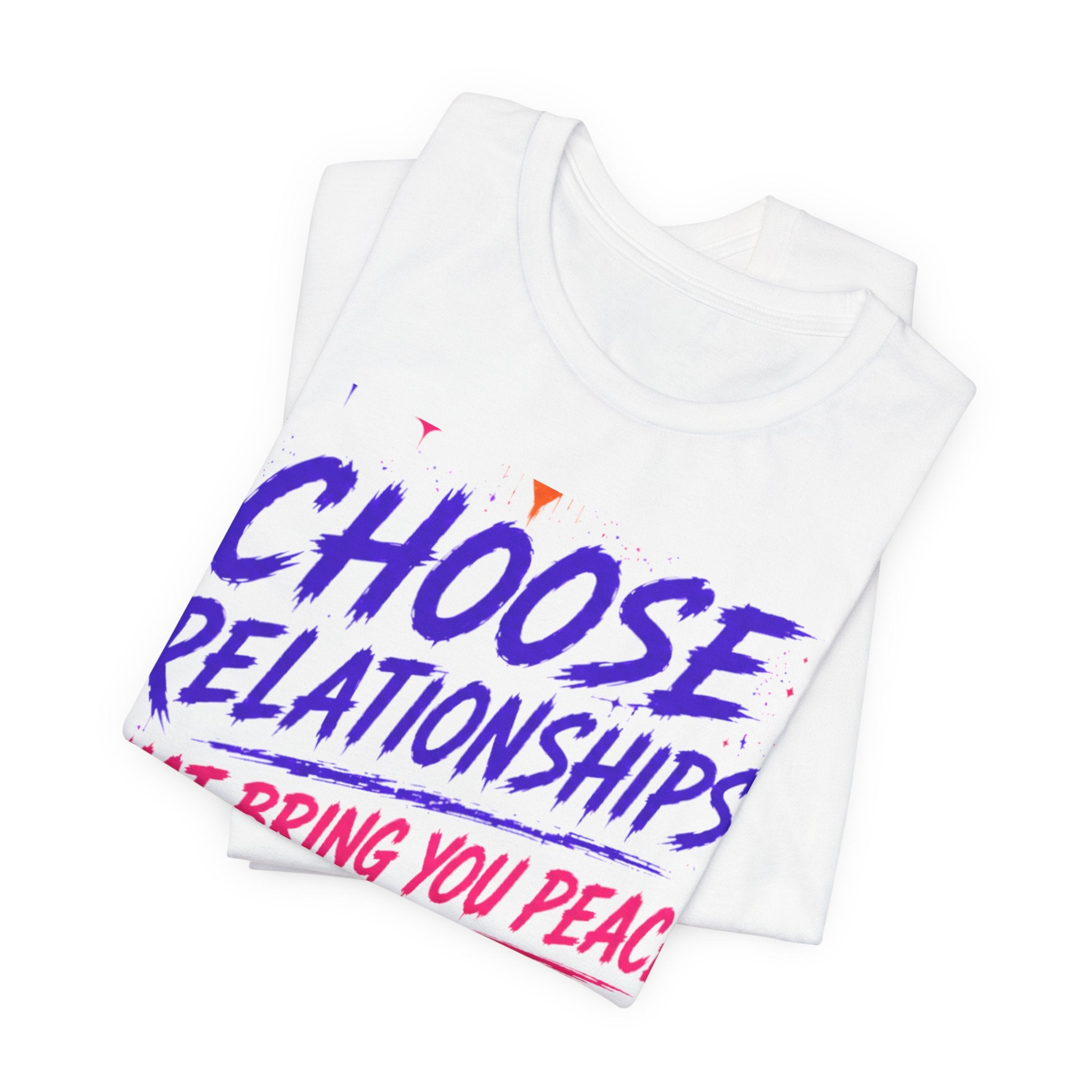 Choose Relationships Not Pain Tee — Namaste Vegan Activewear Motivational T-Shirt Printify